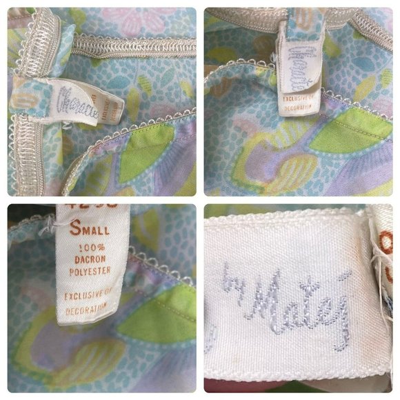 Vintage Psychedelic HALF SLIP MOD Retro Character by Matej 100% Dacron Polyester - Picture 10 of 12